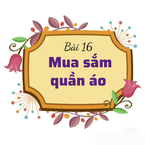 Bài 16: Mua sắm quần áo