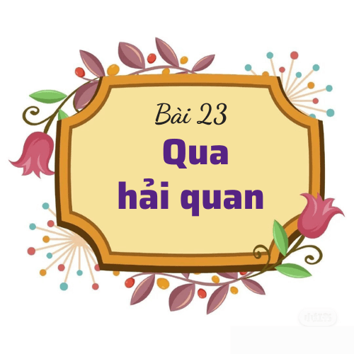 Bài 23: Qua hải quan
