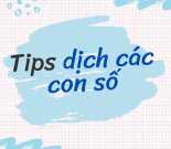 Tips dịch các con số